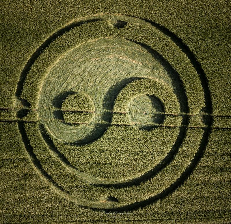 Wiltshire. 30th May 2020. Barley. c.90 feet (27.5m) By kind permission of © Stonehenge Dronescapes Photography copyright © 2020