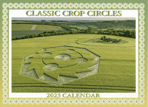 Lucy Pringle 2023 Crop Circle Calendar with photographs of 2022 circles